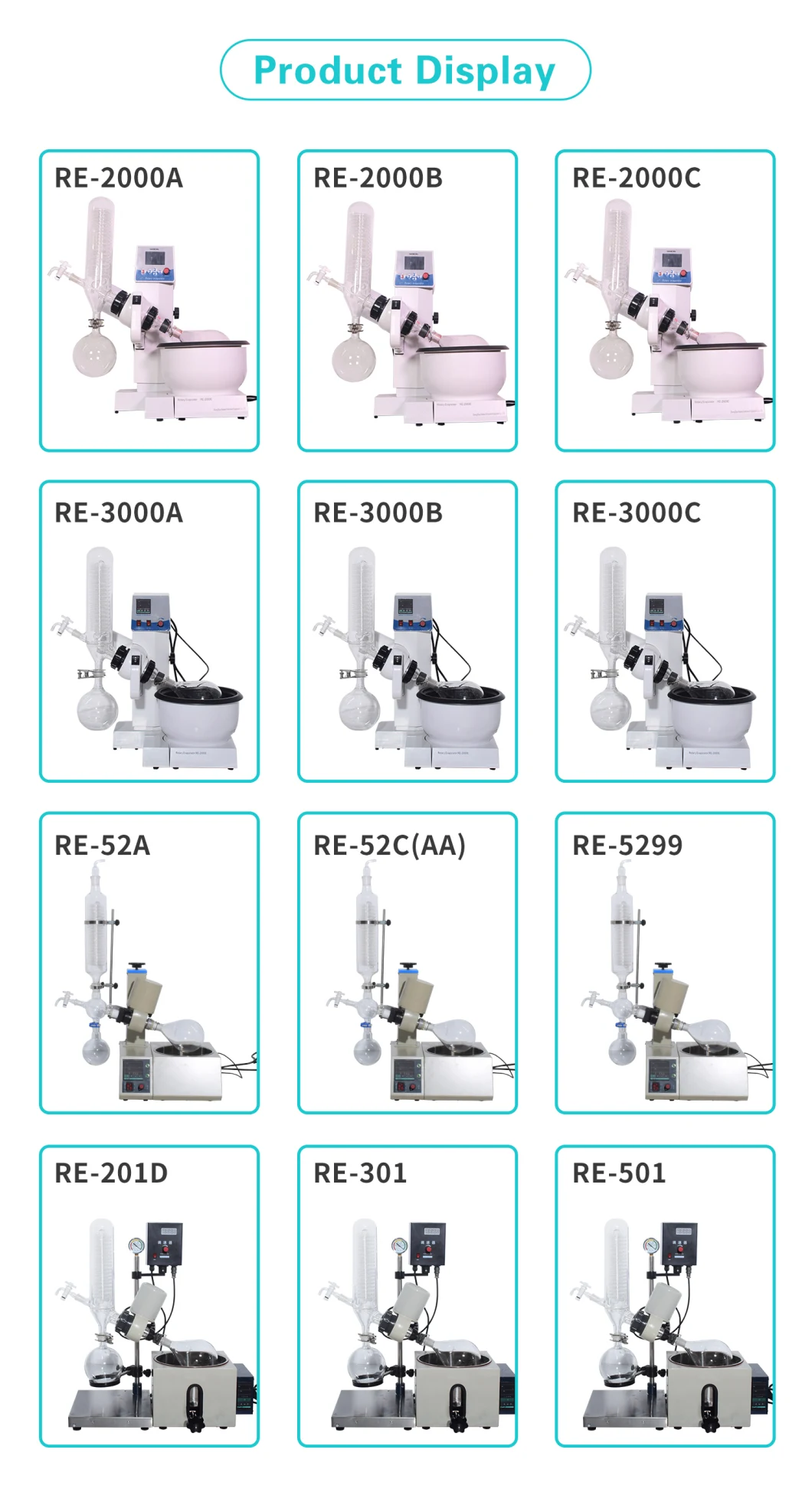 Automatic Electric Lifting Glass 5L Rotary Evaporator Chiller Vacuump