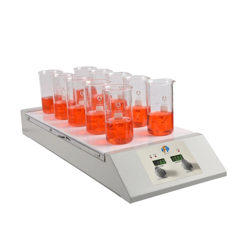 HFH Hsha-10d 10 Position Constant Temperature Multi-Position Hotplate Magnetic Stirrer