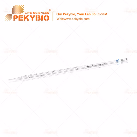 Várias Capacidades de Pipetas Sorológicas de Laboratório para Transferir Grandes Quantidades de Líquido 1ml 2ml 5ml 10ml 15ml 20ml 25ml 50ml Vidro Serológico
