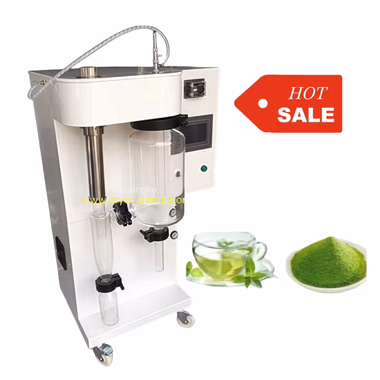 Máquina portátil pequena de secagem por pulverização/secador por pulverização de laboratório/mini secador por pulverização de vidro/vácuo/secador por pulverização de nitrogênio/secador por pulverização com micro encapsulamento