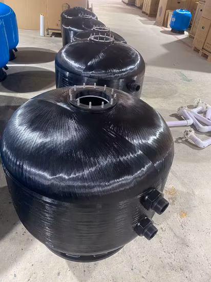Sistema de filtragem integrado para filtro de areia de plástico para piscina acima do solo
